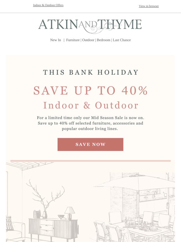 Save 40% This Weekend | Mid-Season Sale