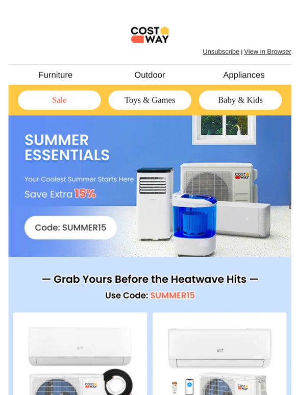 🔥Stay Cool for Less – 15% Off Recommended Cooling Essentials!