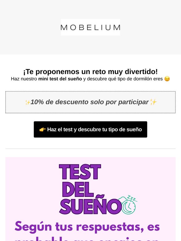 ⛅️ Descubre tu estilo de dormir y llévate un descuento sorpresa 🎁
