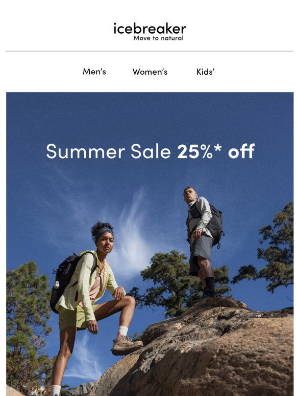The 25%* off Summer Sale ends tomorrow!