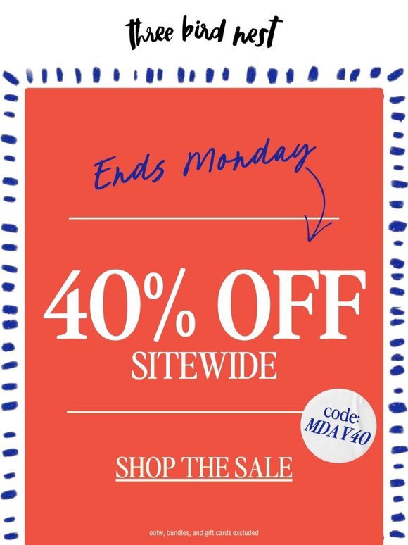 40% Off ⏳ Ends Tomorrow!