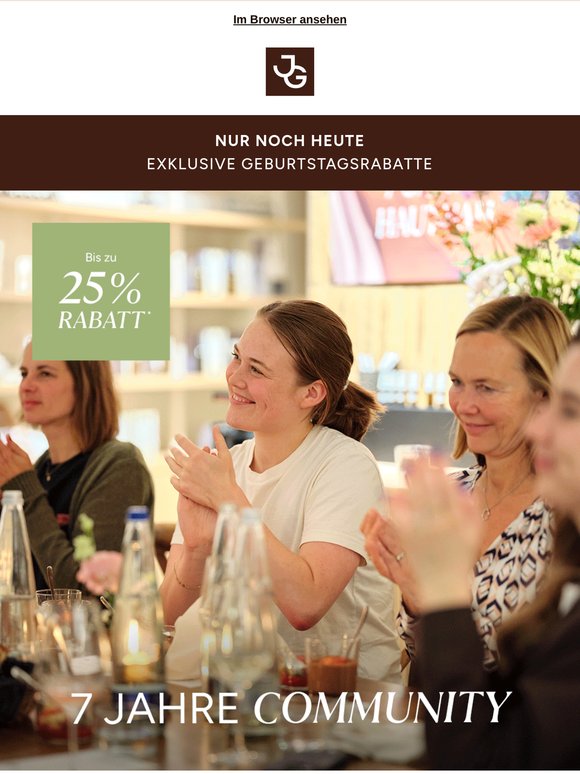Nur noch heute: bis zu -25% auf EURE Lieblinge 🤗