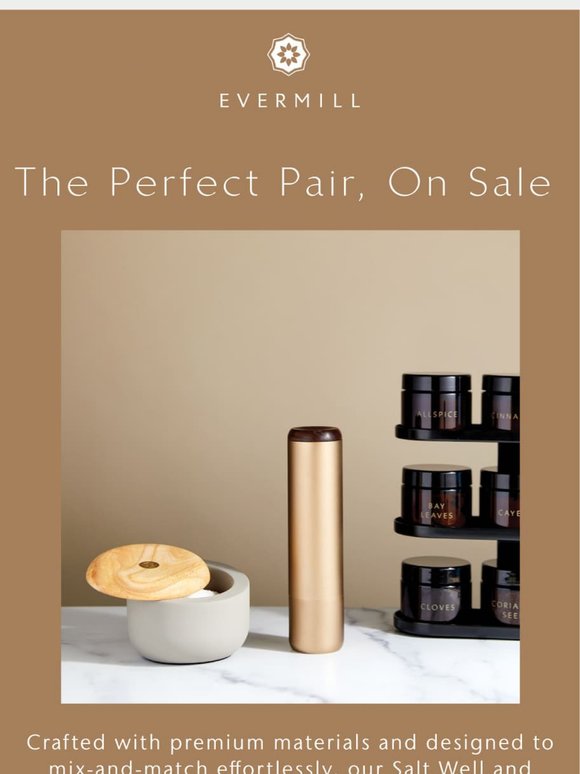 Our bestselling Salt & Pepper set, now on sale.
