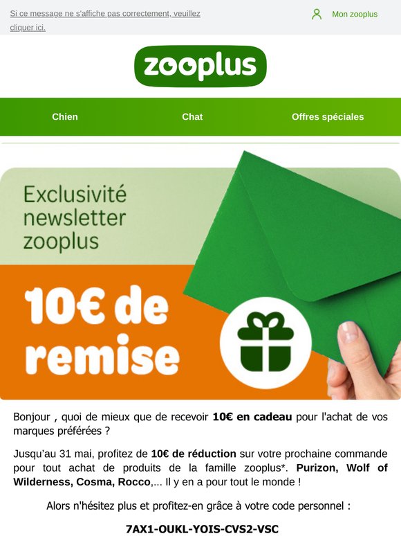 10€ offerts rien que pour vous, faites vite ! 🔥