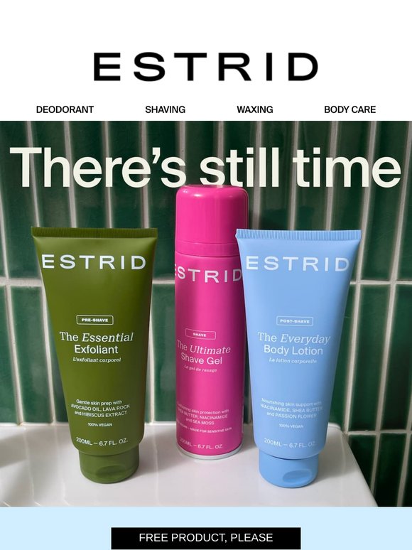 Final chance for free body care
