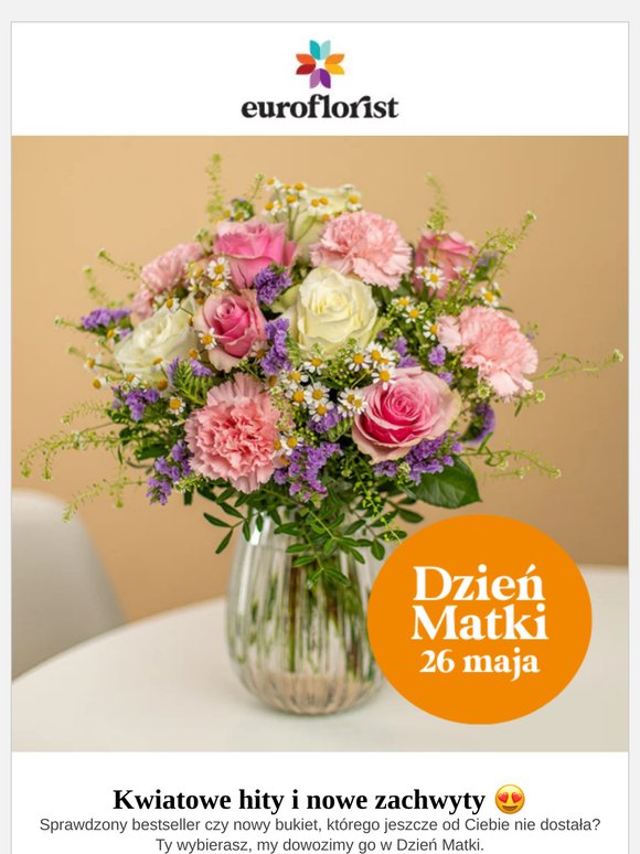 Nowości i hity na jutrzejszy Dzień Matki. Wybierz najlepszy bukiet