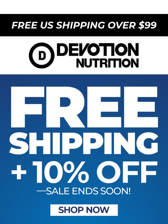 Time is Running Out! Get Free Shipping on Your Order NOW