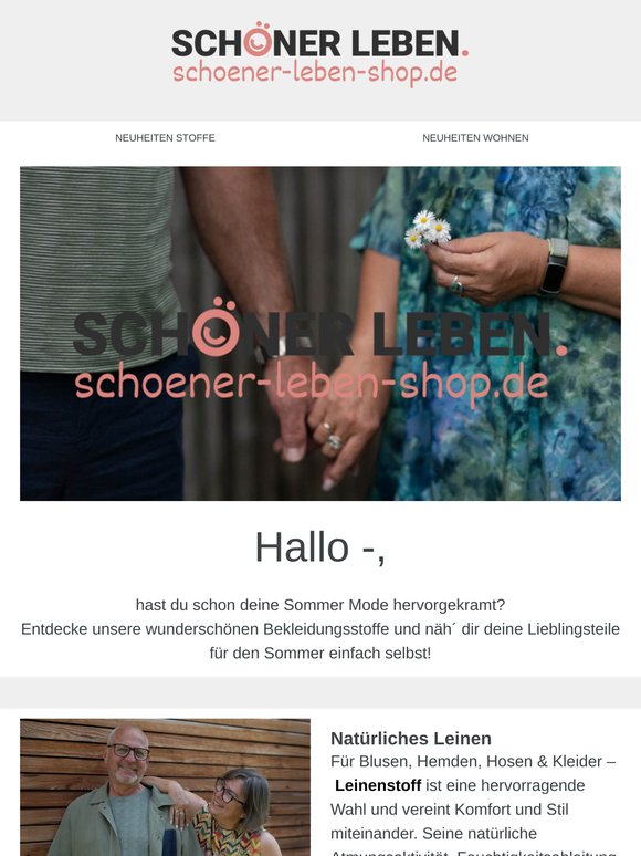 — Sommer-Mode und Heimtextilien aus Leinen