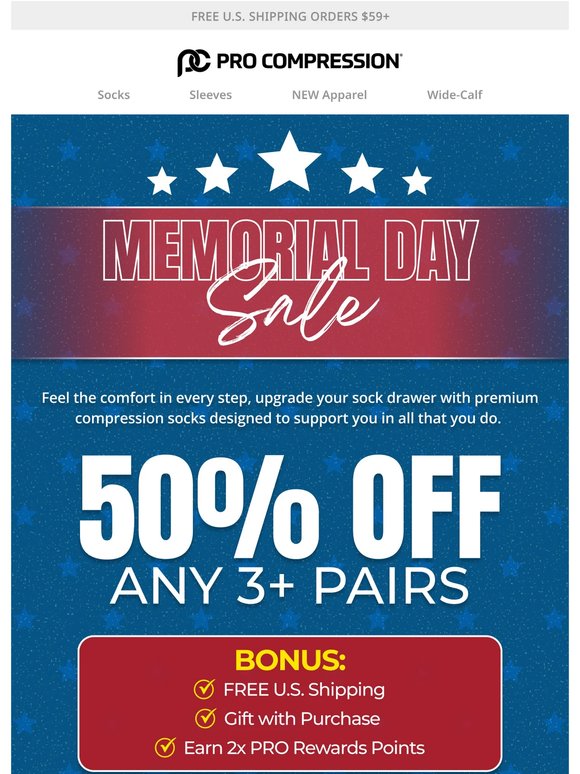 📣 Memorial Day savings: 50% OFF + MORE