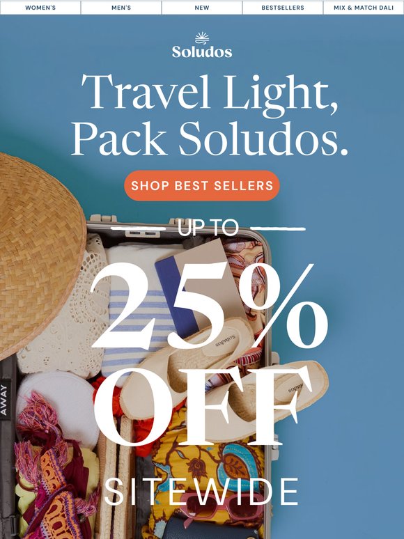 Lightweight, comfortable, and 25% off