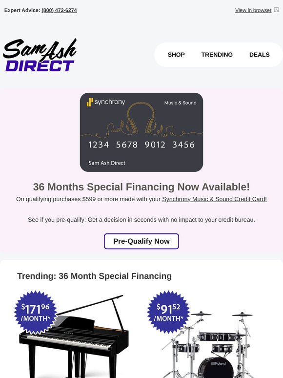 Don't Wait! Grab Your 36 Month Financing Offer Today!