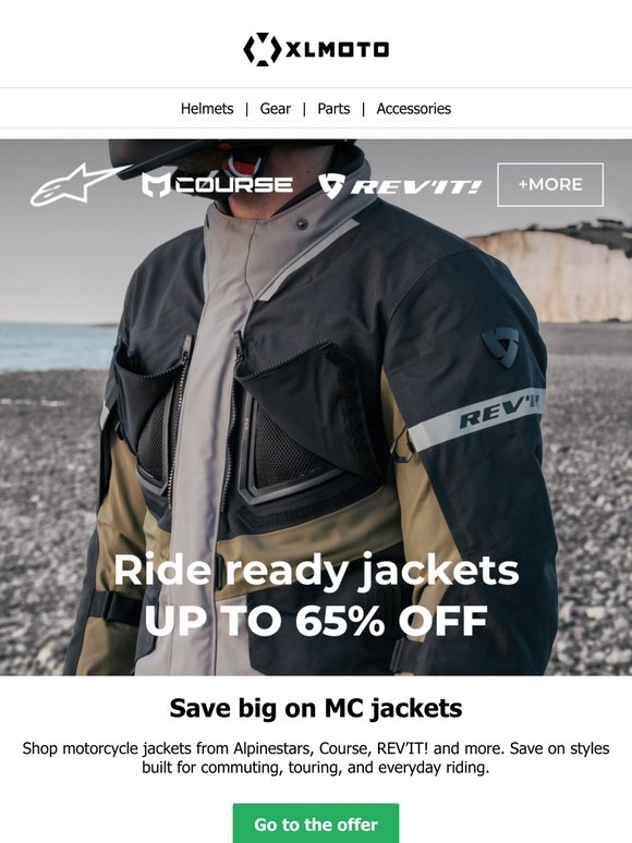 Touring to city jackets up to 65% off