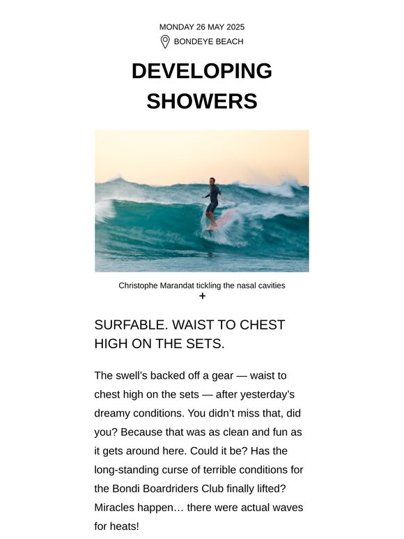 : : Developing Showers