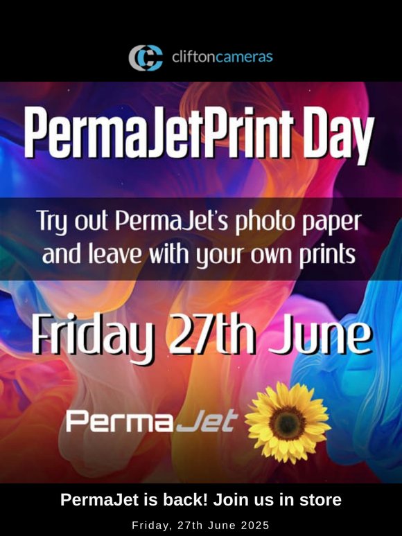 Join Us for Free Print Day! 🖨️ Award Winning PermaJet now in stock!