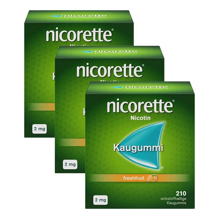 nicorette Kaugummi freshfruit, 2 mg Nikotinโต