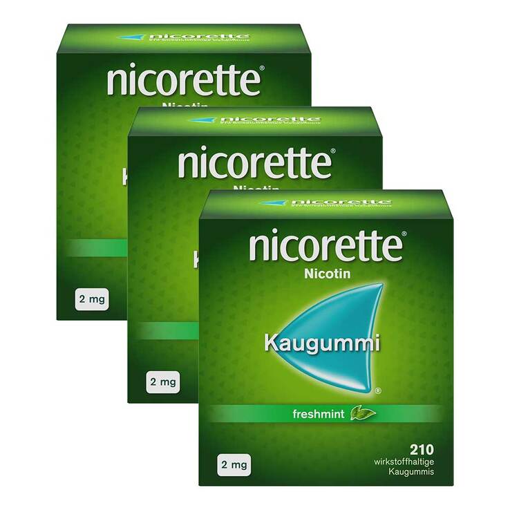 nicorette Kaugummi freshmint, 2 mg Nikotinโต
