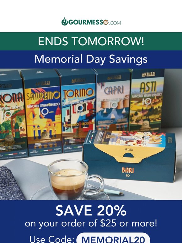 Last Chance: SAVE 20% on Coffee you'll love! ☕🌟