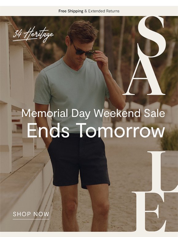 Memorial Day Sale Ends Tomorrow