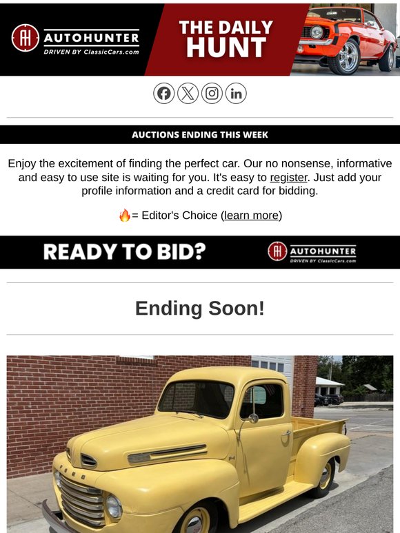 Daily Hunt: All auctions ending this week. 👇 Check them out below!