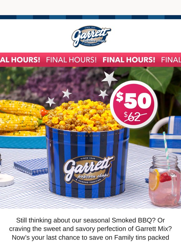 Final Hours: $50 Family Tins ⏳