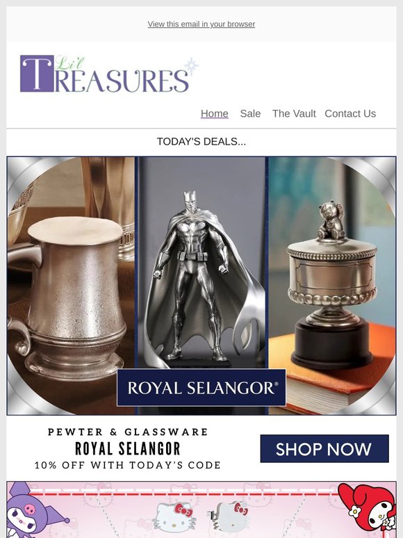 On Sale Tonight 💜 Royal Selangor | Couture Kingdom | Playmobil | Contigo
