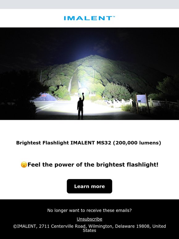 😮Feel the power of the brightest flashlight!