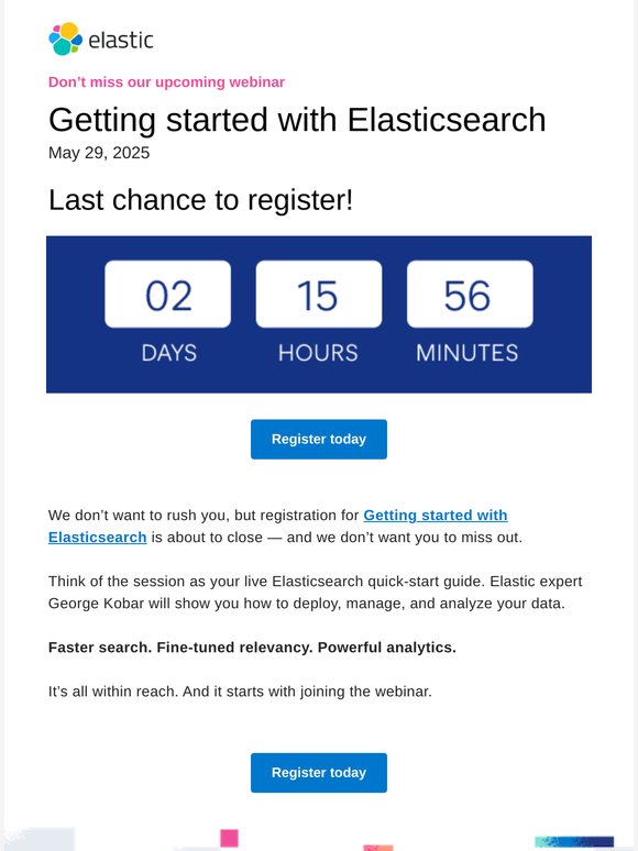 Webinar registration is closing. Sign up today!