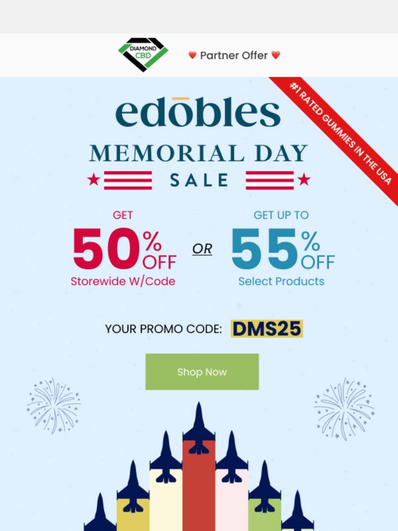 🍬 Try the #1 Gummies in the USA this Memorial Day!