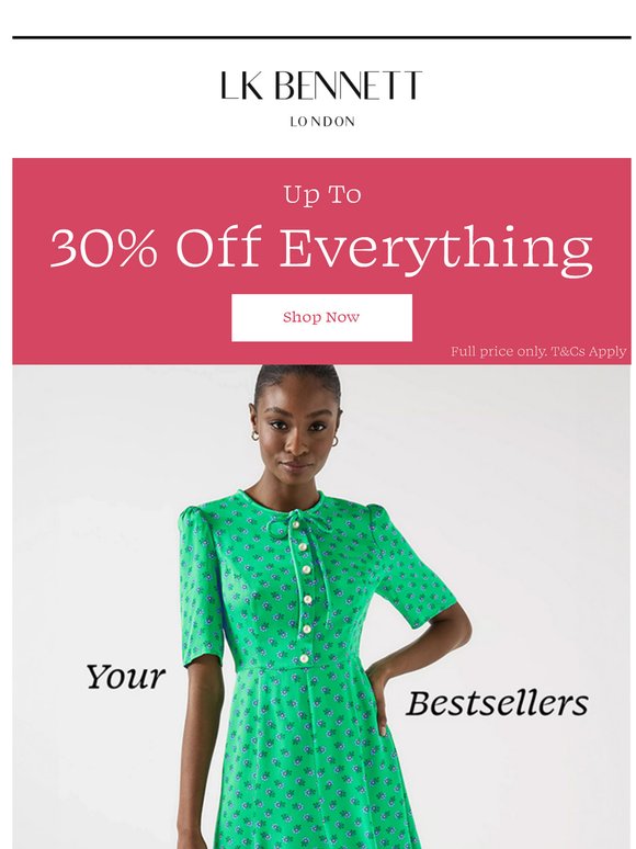 Up To 30% Off Everything | Summer Bestsellers