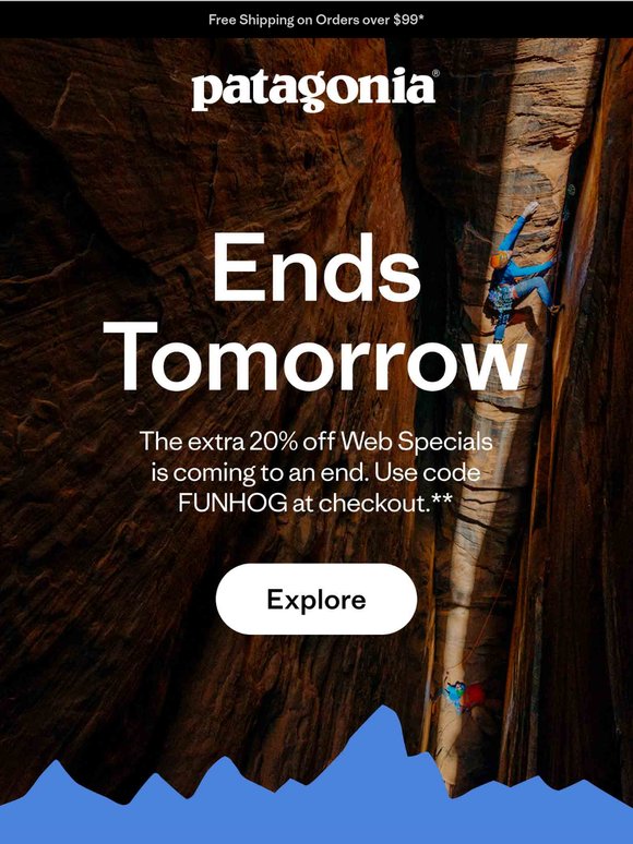 Extra 20% off Web Specials ends tomorrow