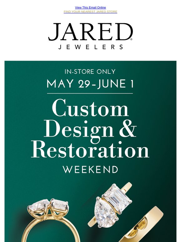 Save 10% off* any custom or jewelry repair purchase!