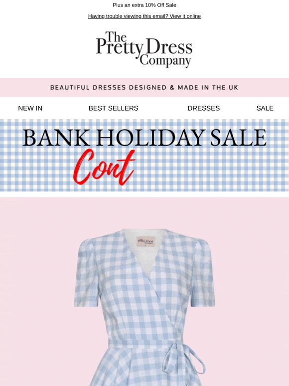 20% OFF This Bank Holiday Weekend