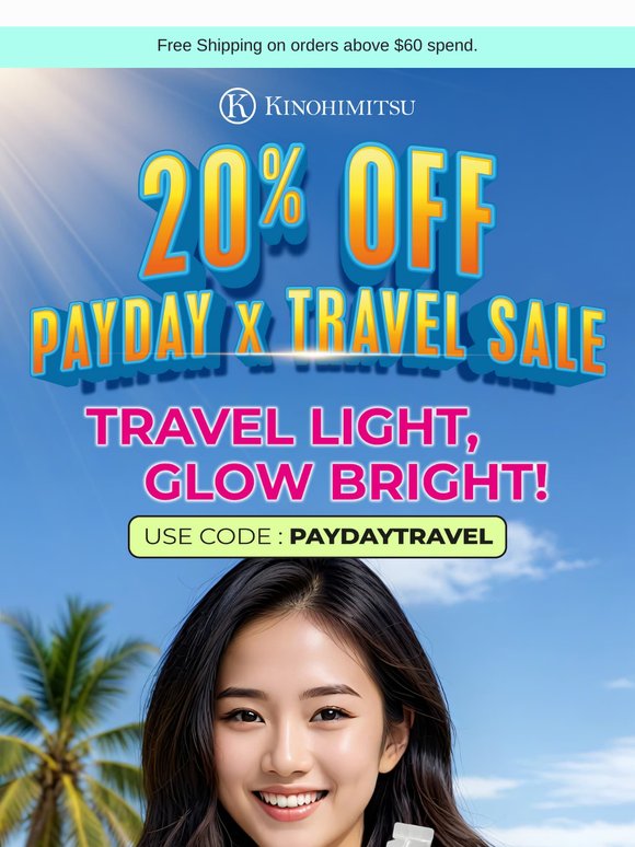 Just Landed! - Grab 20% OFF Payday Travel Sale ✈️