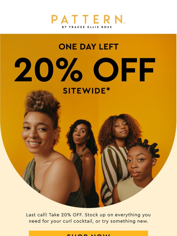🚨 1 Day Left: Shop 20% OFF Community Sale