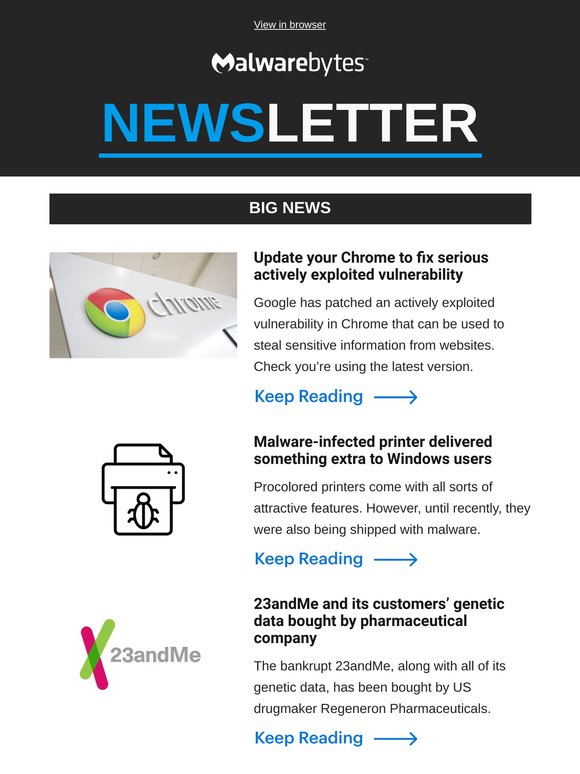 Update your Chrome to fix serious vulnerability