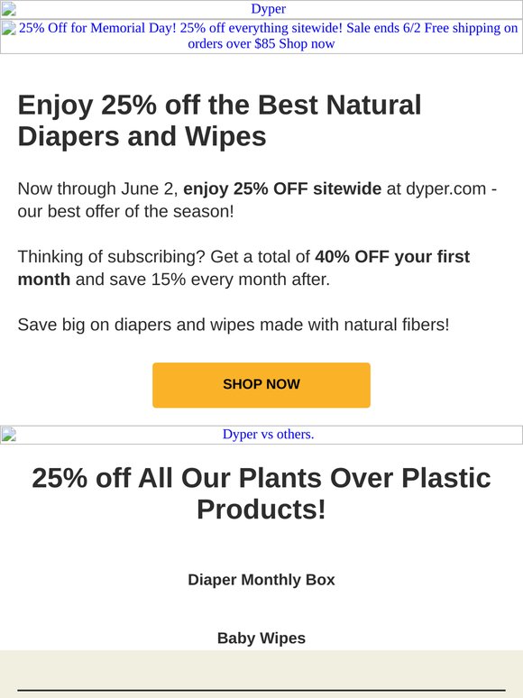 25% OFF SITEWIDE AT DYPER 🚨