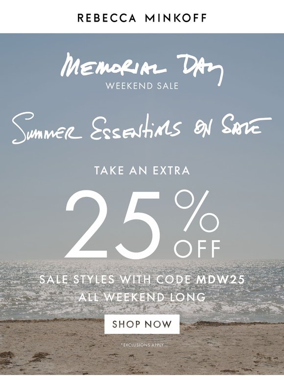 Celebrate Summer with EXTRA 25% OFF Sale
