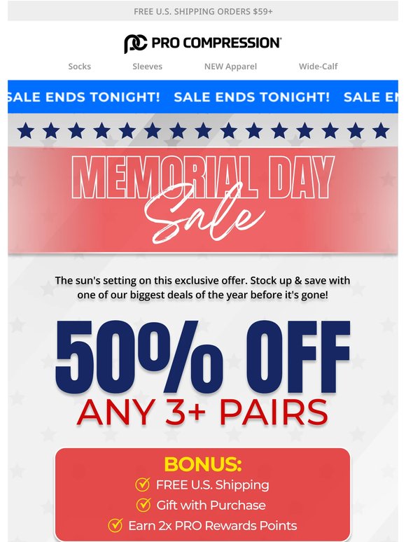 BIG Memorial Day Sale ending soon!