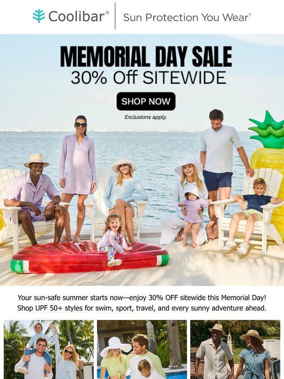 🇺🇸 Memorial Day: 30% OFF Everything!