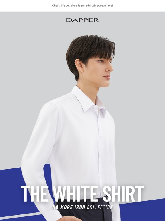 👔 "เชิ้ตหล่อ ไม่ต้องรีด ประหยัดทั้งเวลาและค่าไฟ!" No More Iron Shirt จาก DAPPER
