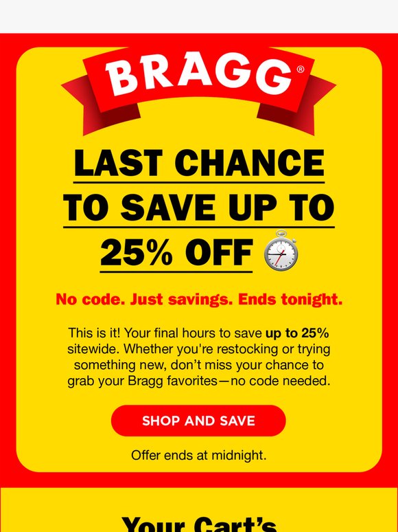 Final Hours: Enjoy up to 25% off 🚨