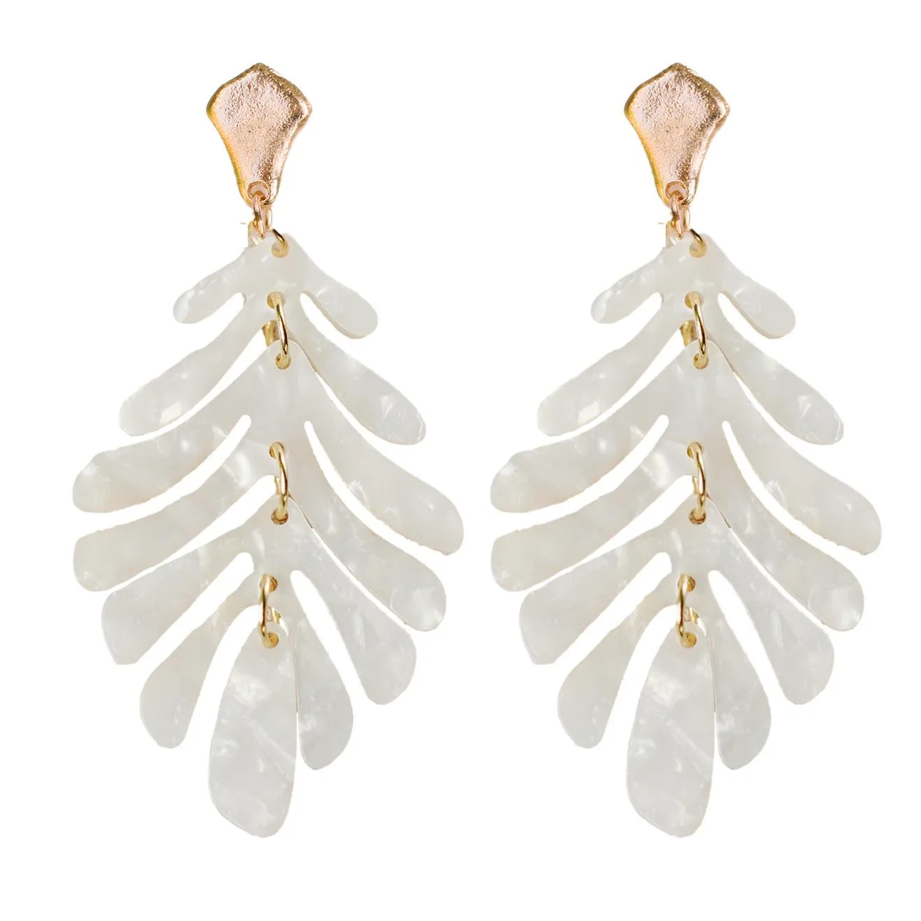 Image of White Petite Palm Drops