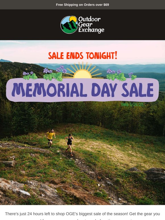 ⏰ Last Call for Memorial Day Gear Deals