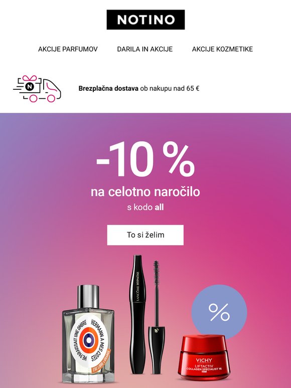 Je nekdo omenil 10 % popusta na celoten nakup? 🛍️