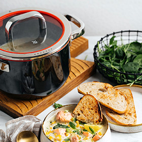 Кастрюля с крышкой WMF Fusiontec Functional