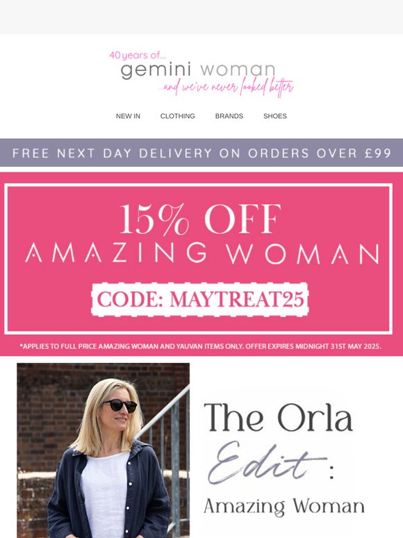 The Orla Edit: Amazing Woman | Plus 15% Off!