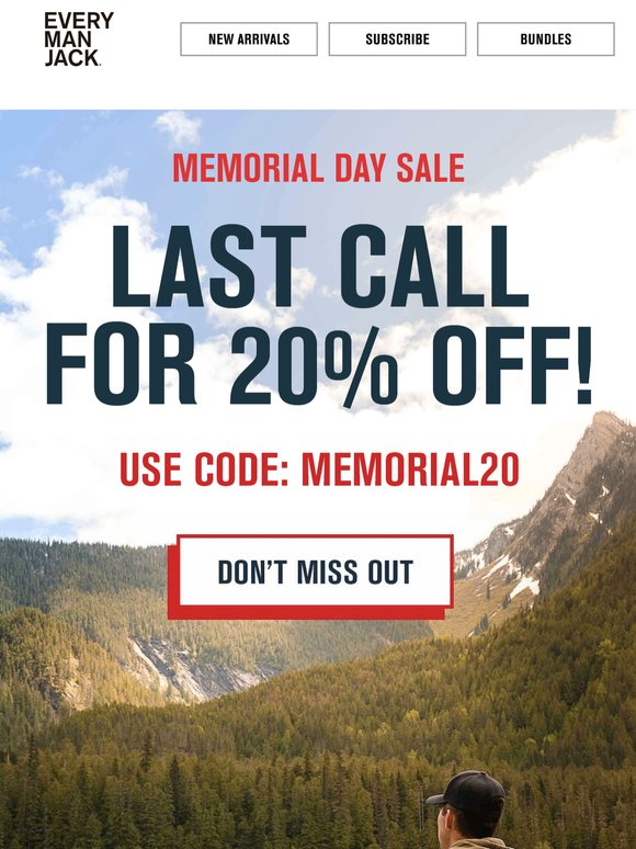 LAST CALL: Memorial Day sale ends soon – Hurry! 🇺🇸