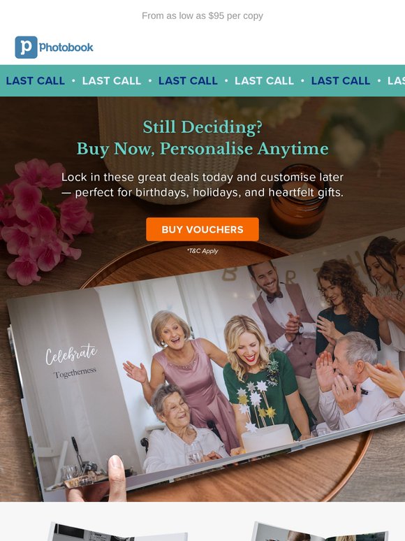 Last Call: Huge Photobook Savings