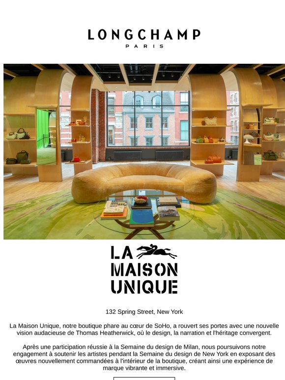 Venez découvrir la nouvelle boutique Longchamp Soho