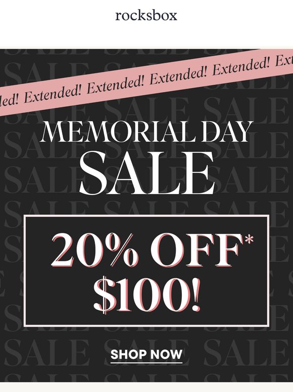 ❗️It’s Not Over Yet: 20% Off $100 Is Still On!
